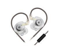 Ecouteurs kz-edx Pro x-curve avec microphone couleur transparent (sensibilité dans l'oreille 108±3db)