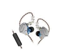 Ecouteurs KZ-ZSN PRO courbés avec microphone bleu (In ear - sensibilité 109db - subwoofer)