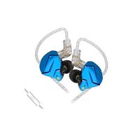 Ecouteurs KZ-ZSN PRO X HIFI courbés avec microphone bleu (In ear - sensibilité 109db)