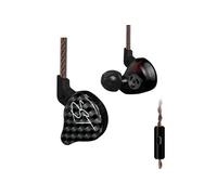 Ecouteurs KZ ZST HIFI courbés avec microphone noir (In ear - sensibilité 106db)