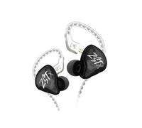 Écouteurs intra-auriculaires KZ-ZST X HIFI incurvés noirs (sensibilité 107 dB)