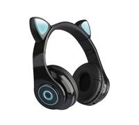 Écouteurs LED Bluetooth pour enfants, oreillettes avec suppression du bruit, prise 3.5mm, avec micro, cadeau pour grillades, nouvel arrivage