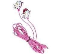 Konix Écouteurs filaires intra-auriculaires Unik – Microphone, câble 1,2 m, jack – Motif Licorne
