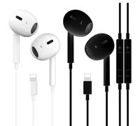 Écouteurs Lightning, écouteurs avec câble Lightning pour Apple iPhone 14/14 Plus/13/12/11/8/7 X Pro Max, [Certifiés MFi] écouteurs intra-auriculaires HiFi Audio Stéréo