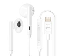 Écouteurs Lightning pour iPhone Microphone Boutons de Commande Blanc