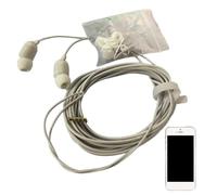 Écouteurs longs - Écouteurs intra-auriculaires filaires, suppression du bruit, casque de moniteur | Streamer en direct sur Internet, diffusion téléphonique, ordinateur, son clair, des appels