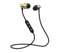 Écouteurs magnétiques sans fil Bluetooth 5.0, oreillettes de sport, stéréo, musique, en métal, avec micro, pour tous les téléphones