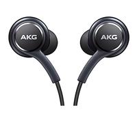 Écouteurs Mains Libres pour Samsung Galaxy S8-S8 calibrés par AKG-Harman Kardon, Anti-Noeuds, Noir