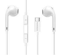 Ecouteurs Filaires pour iPhone 17 Pro Max USB-C avec Micro intégré Blanc