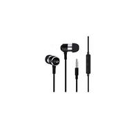 Ecouteurs Metal pour HUAWEI P20 avec Micro et Telecommande Reglage Son Kit Main Libre INTRA AURICULAIRE Universel (NOIR)