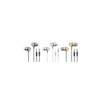 Ecouteurs Metal pour HUAWEI P20 avec Micro Kit Main Libre INTRA AURICULAIRE Casque Universel Jack (OR)