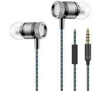 Ecouteurs metal pour "iphone 13 pro max" avec micro kit main libre intra auriculaire casque universel jack (gris) Gris G