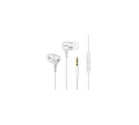 Ecouteurs Metal pour SONY Xperia XZ1 Compact avec Micro et Telecommande Reglage Son Kit Main Libre INTRA AURICULAIRE Universel (BLANC)