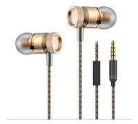 Ecouteurs Métal pour WIKO Jerry avec Micro Kit Main Libre INTRA-AURICULAIRE Casque Universel Jack (OR) Or G