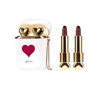 écouteurs mignons Rouges à lèvres Ensemble de porte-clés et de rouge à lèvres,Rouge à lèvres 2 en 1 longue tenue,mini gloss liquide velours mat antiadhésif femmes filles,1 pièce (F)