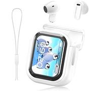 Écouteurs NE20, écouteurs de traduction 6.0 Pro NE20 en temps réel, écouteurs Bluetooth 5.4, écran LED, réduction intelligente du bruit de 48 dB, son stéréo HD, résistant à l'eau IPX6 (blanc)