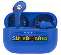 OTL Technologies Écouteurs sans fil Nintendo Super Mario Bluetooth V5.0 Autonomie 6h Boîtier bleu