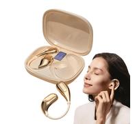 Écouteurs ouverts - Cadre en métal, design d'écoute à conduction d'air, solution sonore respectueuse de l'environnement, technologie de confort sans pression | pour la course à pied, l'entraînement