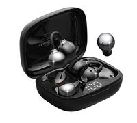 Écouteurs Ouverts et Casque Bluetooth sans Fil avec 36 Heures d'Autonomie, Graves Puissants, Ultra-Compact et IPX5, Pour le Travail, le Sport et le Sommeil, Mode d'Utilisation Jour/Nuit,Noir classique