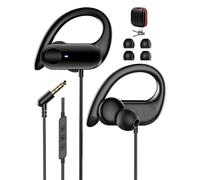 Écouteurs Ouverts Filaire avec Micro et Crochet Oreille pour Xiaomi Redmi Note 14 14s 14Pro 15 15C A5 pour POCO M7,3.5mm AUX Écouteurs avec 1,5m Cable pour Samsung Galaxy A06 A05s pour Honor x5c Plus