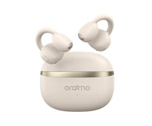 Écouteurs Ouverts Sans Fil oraimo OpenSnap Blancs : Autonomie 26h, Basses Puissantes HavyBass™ et Design Clip-On Confortable