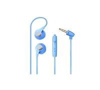 Ecouteurs Plat pour LENOVO Z2 Plus Smartphone avec Micro Reglage Kit Main Libre Casque Universel Prise Jack (BLEU)