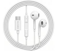 Ecouteurs pour Galaxy A33 Filaires USB-C avec Micro intégré Blanc