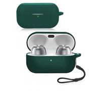 Écouteurs pour Technics EAH-AZ100 & EAH-AZ100E-S & EAH-AZ100E-K, étui en silicone souple avec cordon - Étanche, résistant aux chocs et aux rayures, vert