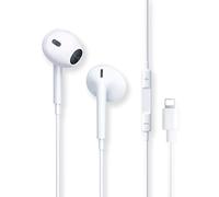 Écouteurs pour téléphone, écouteurs filaires intra-auriculaires offrant un contrôle du volume et du microphone, compatibles avec Apple iPhone 14/13/SE/12/11/XR/8/7/XS/pour iOS