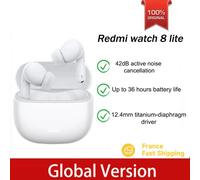 Écouteurs Redmi Buds 8 Lite Version Globale TWS Bluetooth 5.4 avec Réduction Active du Bruit 42dB, Autonomie de 36h et Batterie 475mAh Black