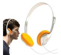 Écouteurs rétro, écouteurs filaires | Écouteurs légers,Mini-casque stéréo filaire de style stéréo, casque portable pour ordinateur
