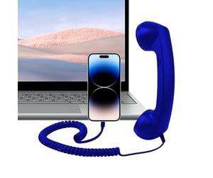 Écouteurs rétro pour téléphones portables - Accessoires rétro confortables avec microphone Type-C | Écouteurs antiques, pour bureau, cuisine, table de nuit, salle de bain, bureau, salle de séjour