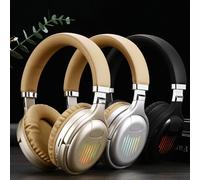 Écouteurs sans fil 3D stéréo pliables, oreillettes de jeu avec Microphone, lumière LED, Radio FM, fente pour carte TF, TM 061