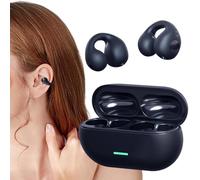 Écouteurs - Sans fil 5.3 Conduction osseuse 30 H Lecture | Casque d'appel stéréo HiFi, écouteurs de sport à oreilles ouvertes, casque de course à pied, gym, entraînement pour musique mains libres