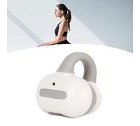 Écouteurs sans Fil à Clip d'oreille à Conduction Osseuse Bluetooth Écouteurs Ouverts pour Android, Clip sur Les écouteurs de Sport étanches pour la Course à Pied, Le (Gris)