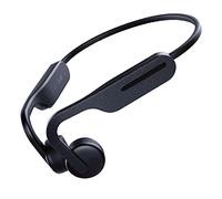 WE - Ecouteurs à conduction osseuse - sans fil - IP56 (protégé contre les jets d'eau) - batterie rechargeable - autonomie 6h - USB-C - noir