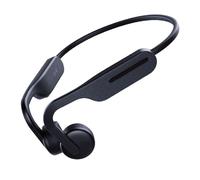 Ecouteurs sans Fil à la Conduction osseuse, IP56 (Protégé Contre Les Jets d'eau), BT V5.0, Batterie Rechargeable, autonomie 6h, rechargé par Port USB-c, Noir
