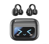 Écouteurs sans fil à oreilles ouvertes, hybrides avec son HiFi antibruit, confortables pour les jeux, Bluetooth 5.3 EarBud (noir standard)