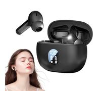 Écouteurs sans fil antibruit - Écouteurs de sport à écran LED, casque stéréo léger | Écouteurs sonores résistants à la transpiration avec contrôle tactile, appareil audio intra-auriculaire pour la