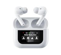 Écouteurs sans fil avec annulation du bruit, écouteurs sans fil - écouteurs intra-auriculaires avec écran tactile intelligent, batterie longue durée, écouteurs de sport pour course et entraînement en