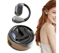 Écouteurs sans fil avec clip d'oreille - Écouteurs sans fil avec suppression du bruit, écouteurs supra-auriculaires avec suppression du bruit | Écouteurs à oreilles ouvertes, écouteurs avec oreilles