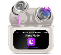 Écouteurs sans fil avec écran tactile intelligent, mini écouteurs de sommeil 2026 Bluetooth 5.4 avec micro antibruit, 48 heures de lecture, son stéréo Hi-Fi, 5 modes d'égalisation/étanchéité IP7