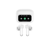 Ecouteurs sans-fil avec écran tactile SOLYS, Bluetooth, batterie intégrée 40mAh, Boitier de recharge 400mAh, ANC+ENC, blanc