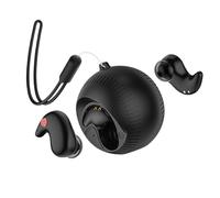 Écouteurs sans fil, avec réduction du bruit, écouteurs sans fil avec étui type boule et microphone intégré, adaptés pour le travail, les voyages et l'utilisation
