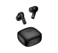 Baseus Écouteurs sans fil Bowie E19 Bluetooth 5.3 Grandes basses 12 mm IPX5 30 h d'autonomie Noir