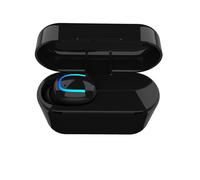 Écouteurs sans fil Bluetooth 4.2 + EDR, Mini oreillettes à une oreille, boîte de charge 500mAh, casque d'écoute pour iPhone, pour Samsung