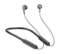 écouteurs sans fil Bluetooth 5.0, casque d'écoute stéréo, Subwoofer, magnétique, étanche, monté sur le cou, tendance