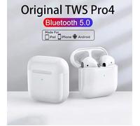 Écouteurs sans fil Bluetooth 5.0 TWS Air Pro 4, oreillettes stéréo à commande tactile, casque d'écoute pour téléphones intelligents