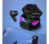 Écouteurs sans fil Bluetooth 5.0 TWS X15, oreillettes de jeu, à faible latence, stéréo, antibruit, musique, sport