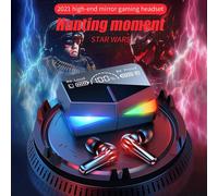 Écouteurs sans fil Bluetooth 5.1 TWS M28, oreillettes de jeu à faible latence, commande tactile, avec écran miroir, Mini affichage LED